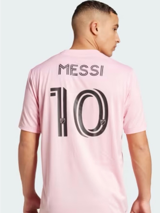 adidas Other - Adidas Men’s  Pink Sz. Large Messi 10 Inter Miami Away Team Fan Soccer Jersey